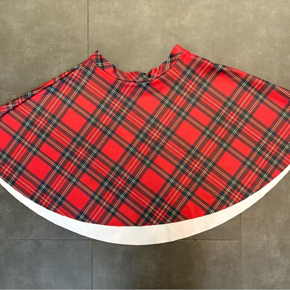 Blackmilk Tartan Red Skater Skirt